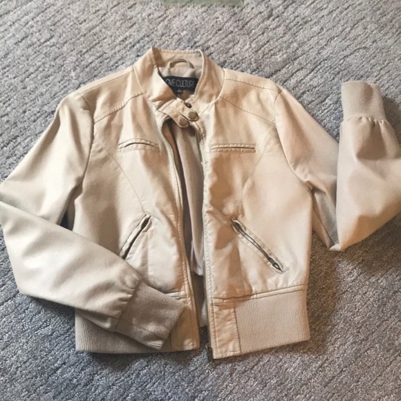 Love Culture Jackets & Blazers - LOVE CULTURE Tan leather jacket
